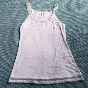 White lace tank